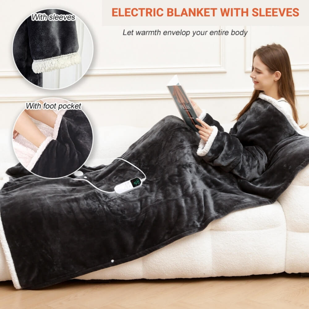 Wearable Electric Blanket with Foot Pocket