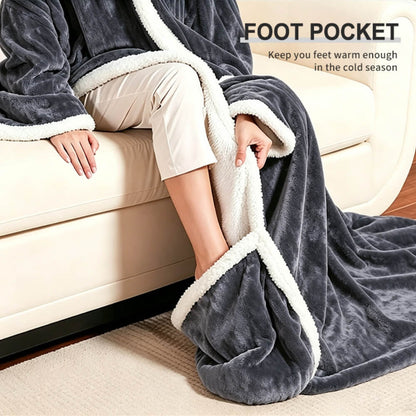 Wearable Electric Blanket with Foot Pocket