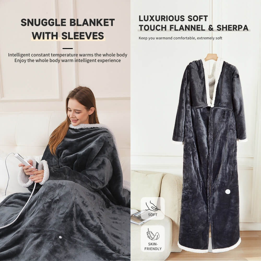 Wearable Electric Blanket with Foot Pocket