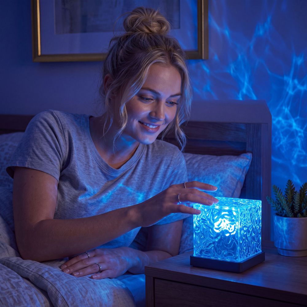 Aurora Water Wave Cube Lamp